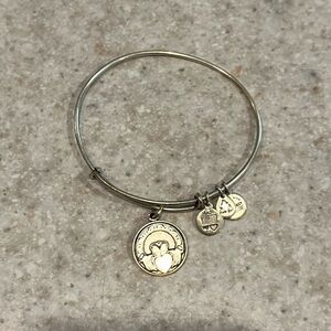 Alex and Ani Claddagh Silver Bangle Bracelet